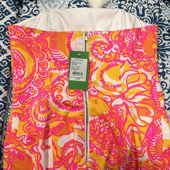 Lilly Pulitzer strapless dress new with tags - Picture 2 of 2